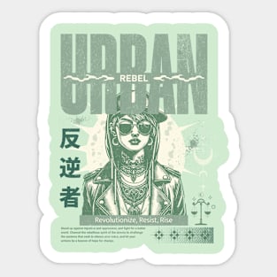 Urban Rebel: Revolutionize, Resist, Rise Sticker